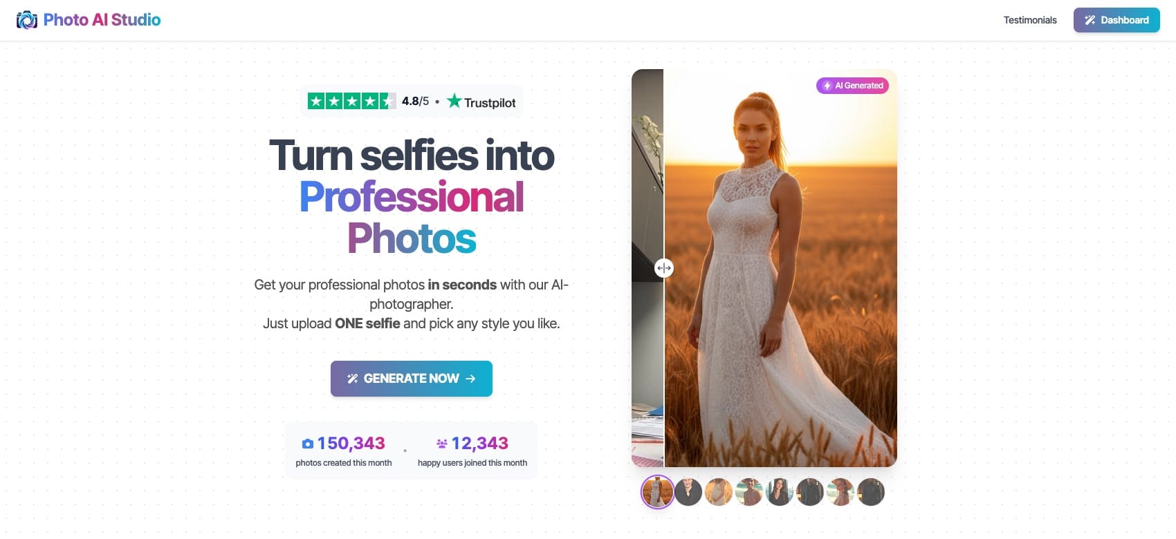 Professional AI-generated headshot from Photo AI Studio