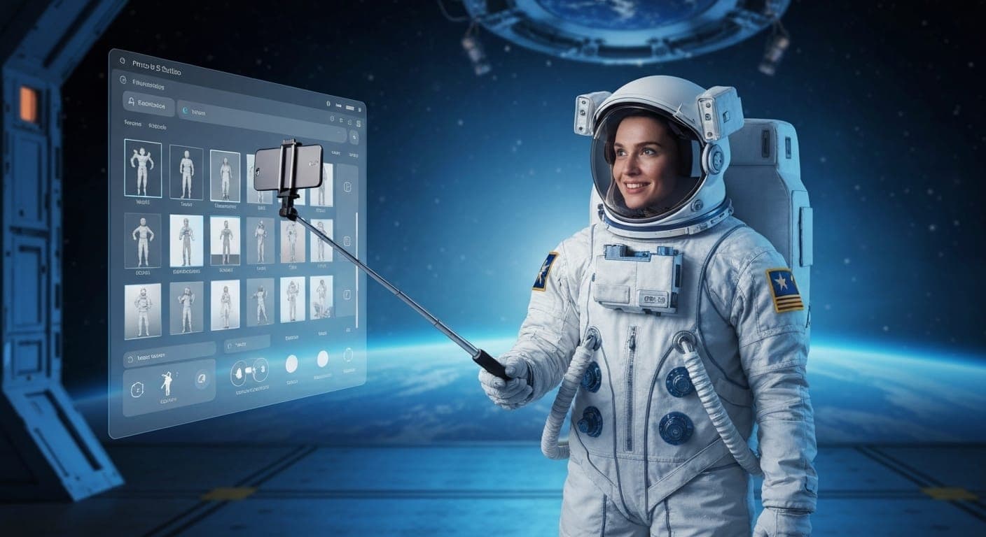 Un astronaute explorant le paysage martien