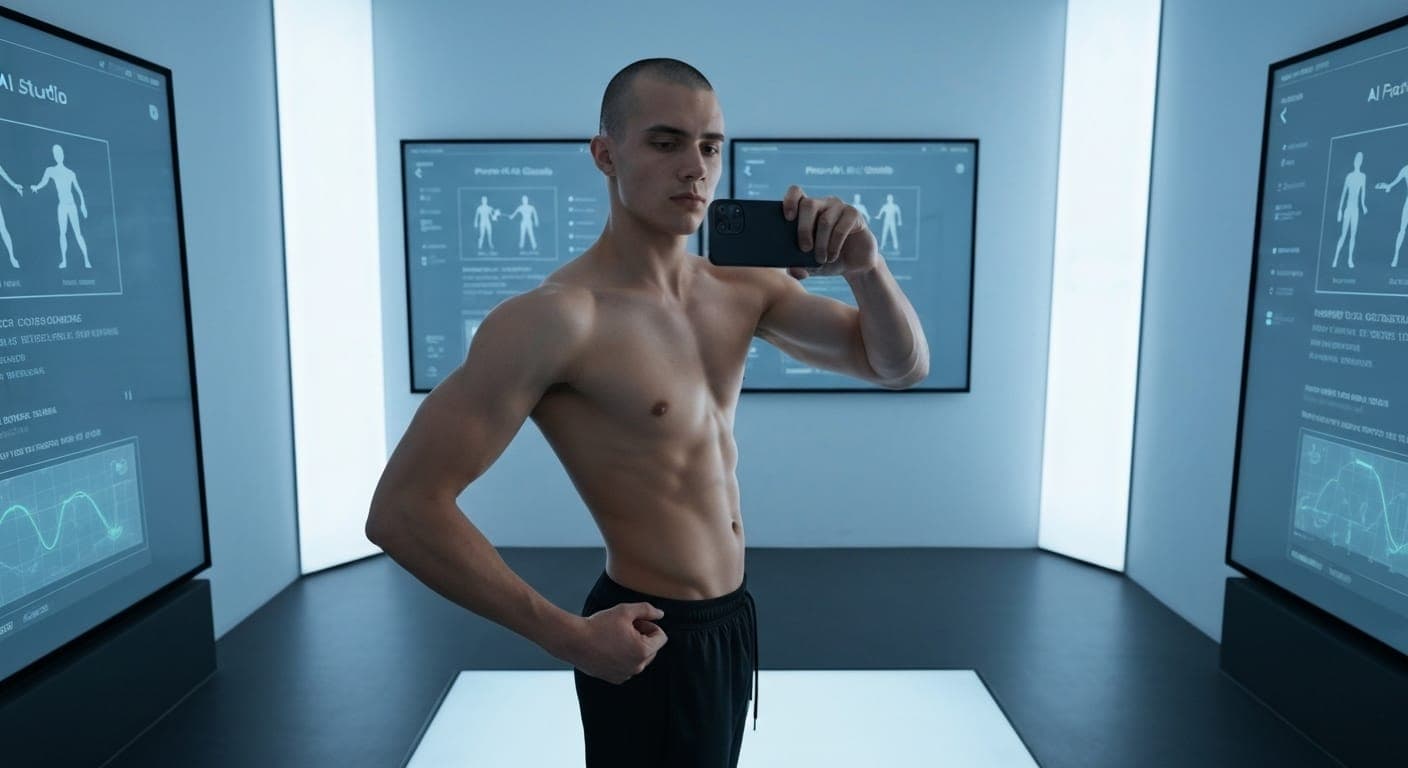 Интенсивная фотосессия по бодибилдингу, демонстрирующая силу и преданность делу