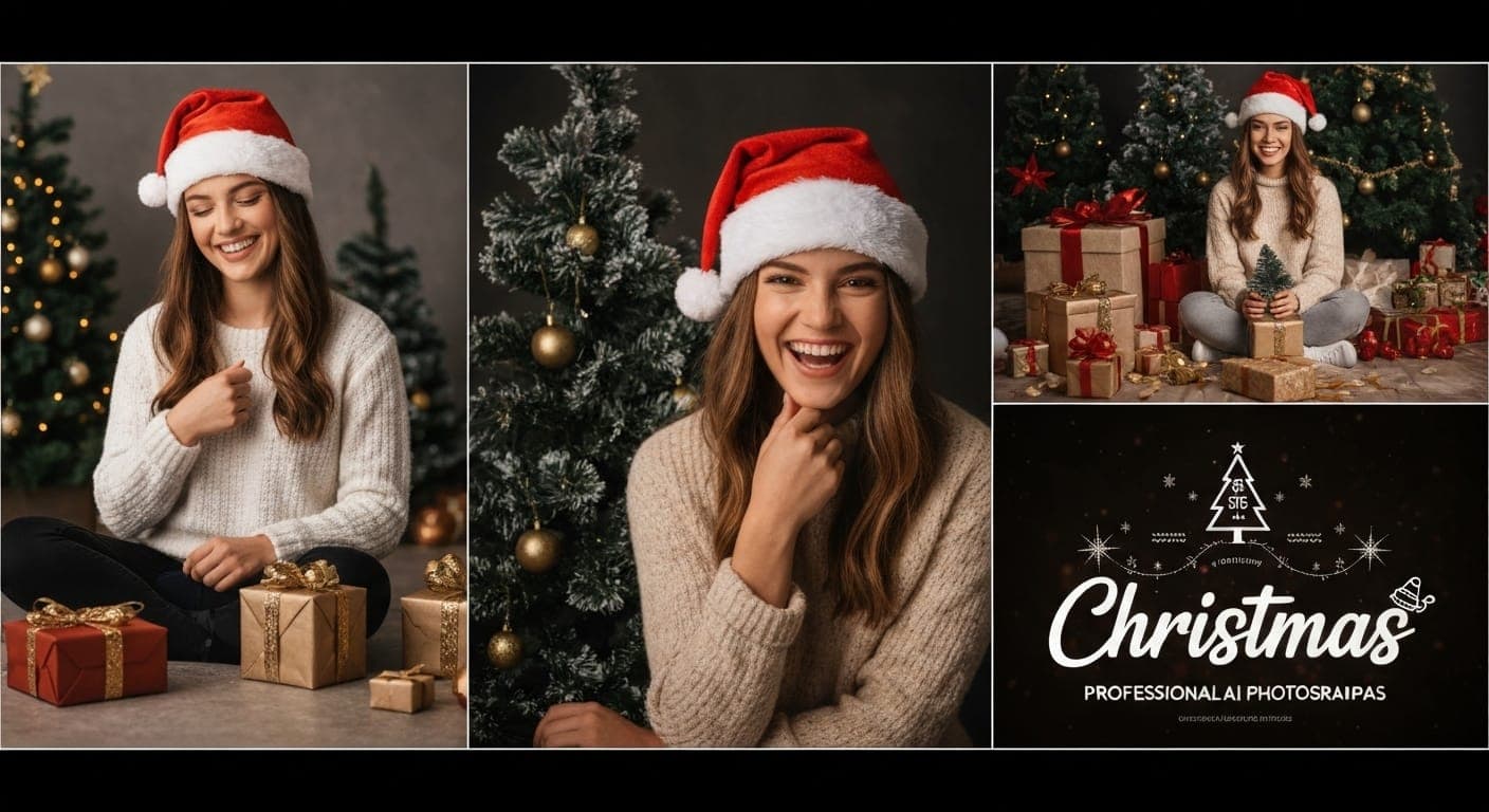 Transformación de fotos navideñas con Photo AI Studio