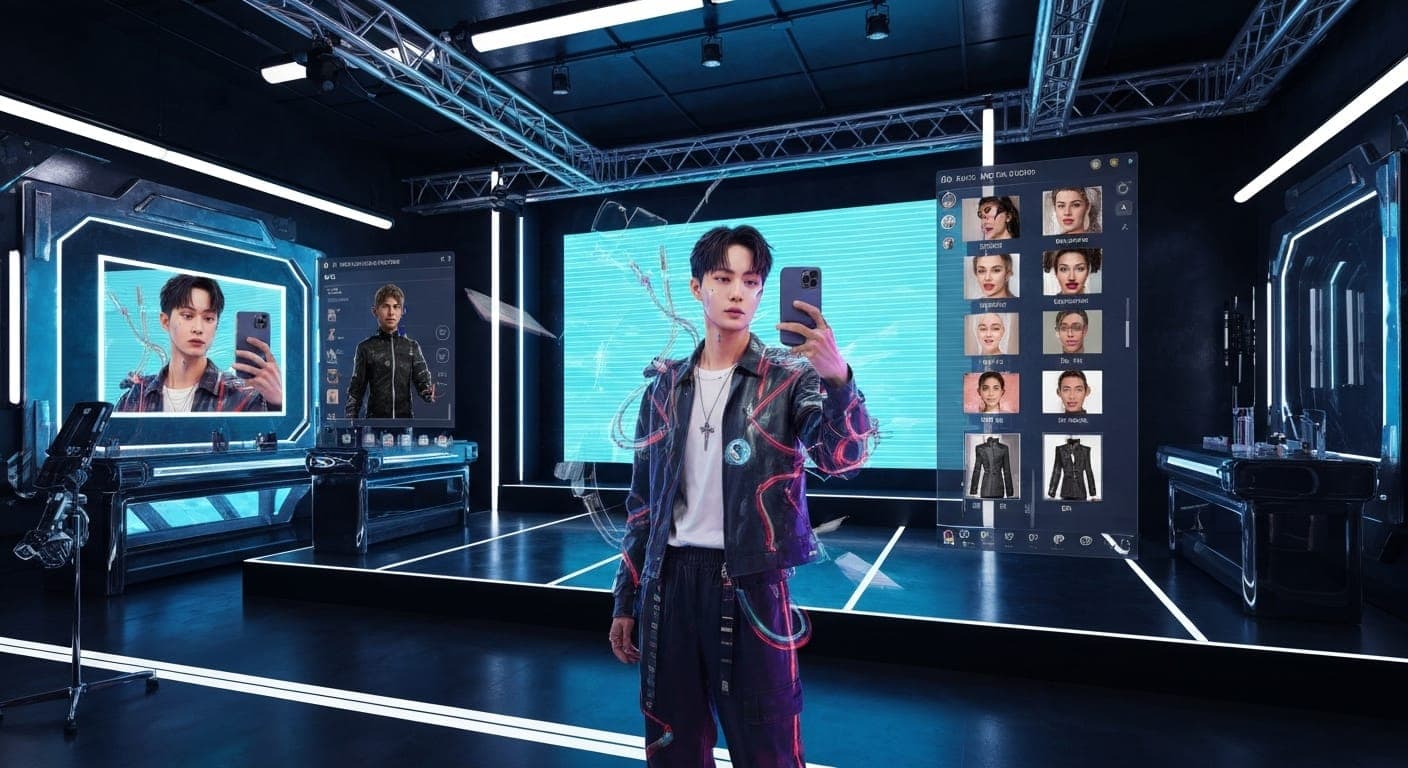 Stunning cyberpunk cityscape showcasing neon lights and high-tech elements