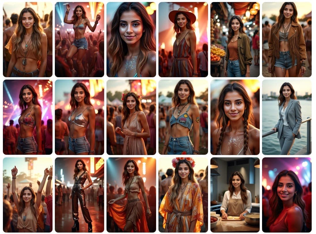 Nebeneinanderstellung der Transformation von einem einfachen Selfie zu atemberaubenden, KI-gestützten Dating-Profilfotos