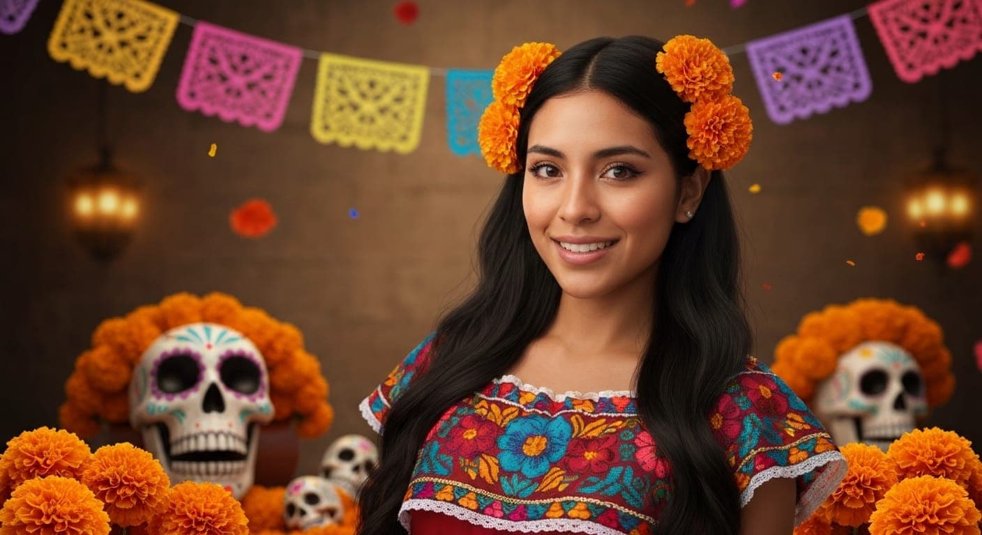 通过AI技术捕捉多彩的亡灵节庆祝活动