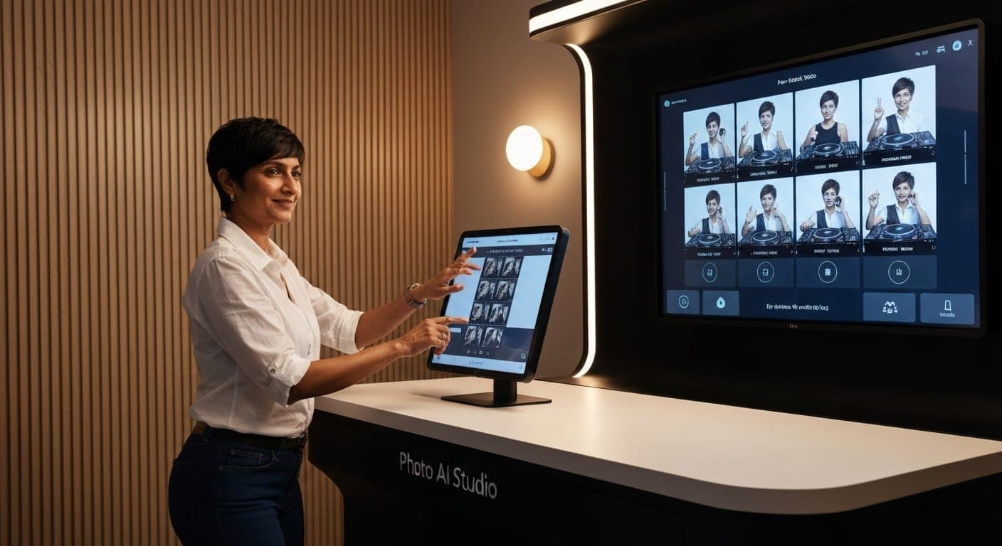 Foto impressionante di una performance DJ generata dall'AI che mostra energia vibrante