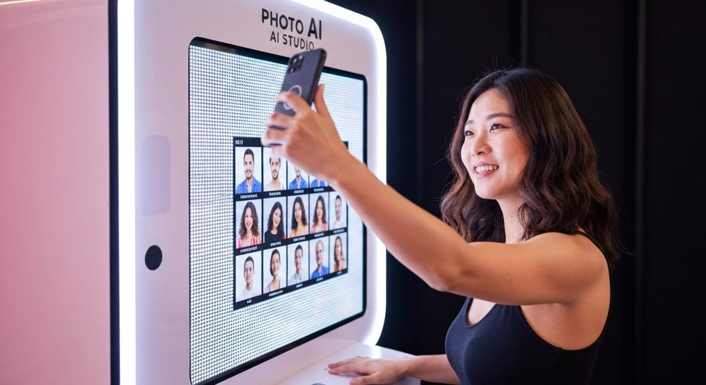 Foto dietro le quinte generata dall'AI di un setup DJ, che illustra il processo creativo