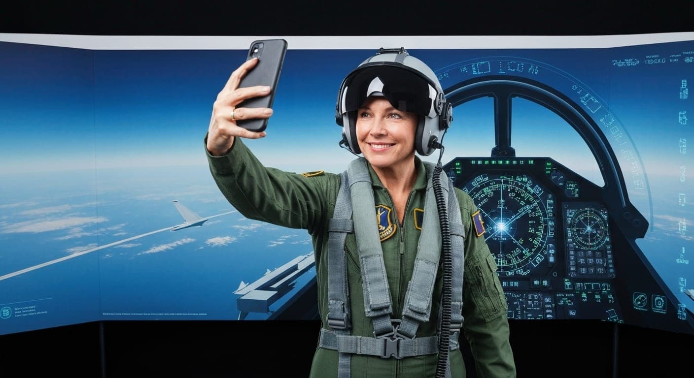 Aerial combat scene captured with AI-powered photography