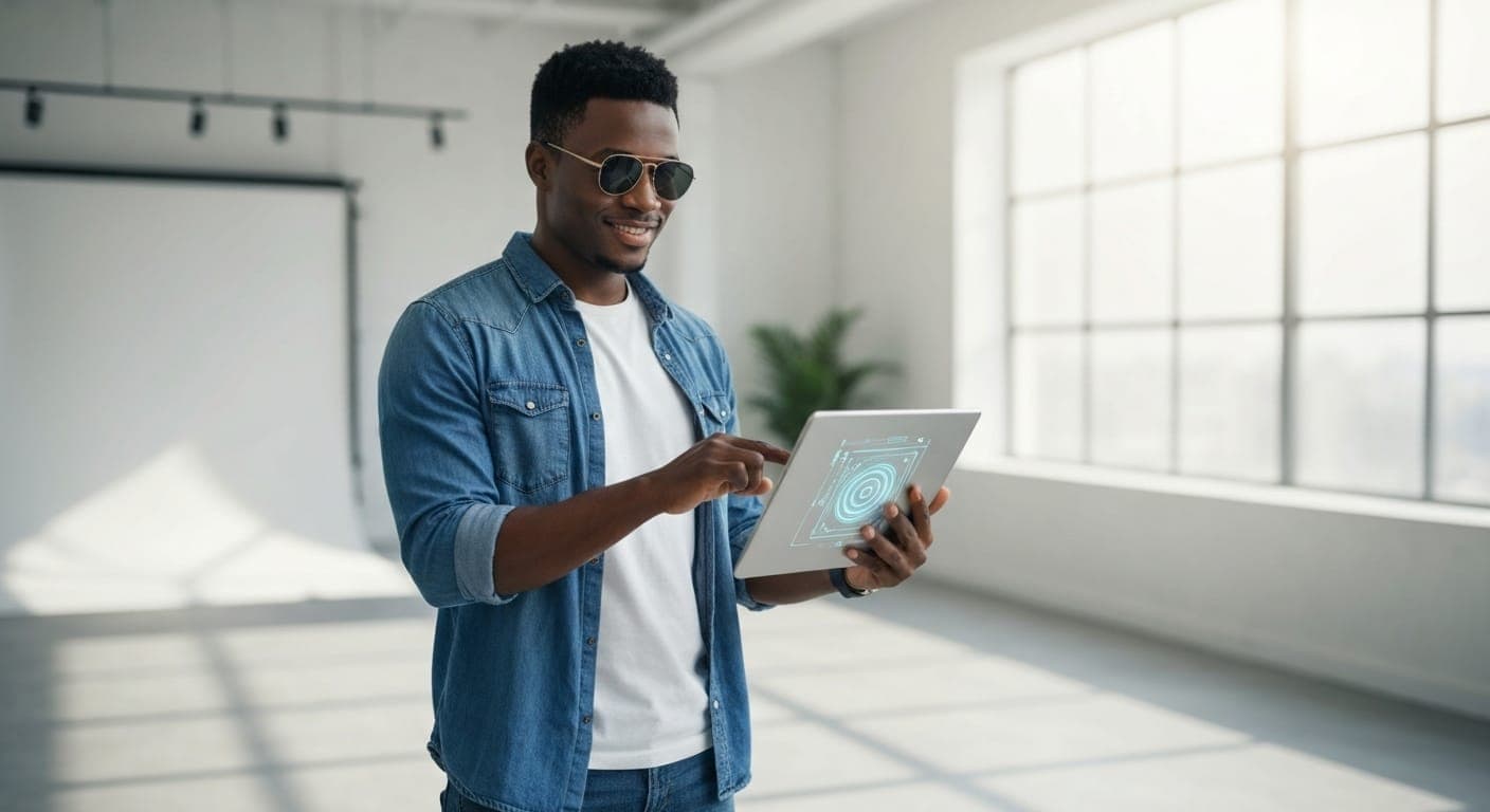 电影导演利用人工智能生成的视觉效果集思广益的幕后镜头。