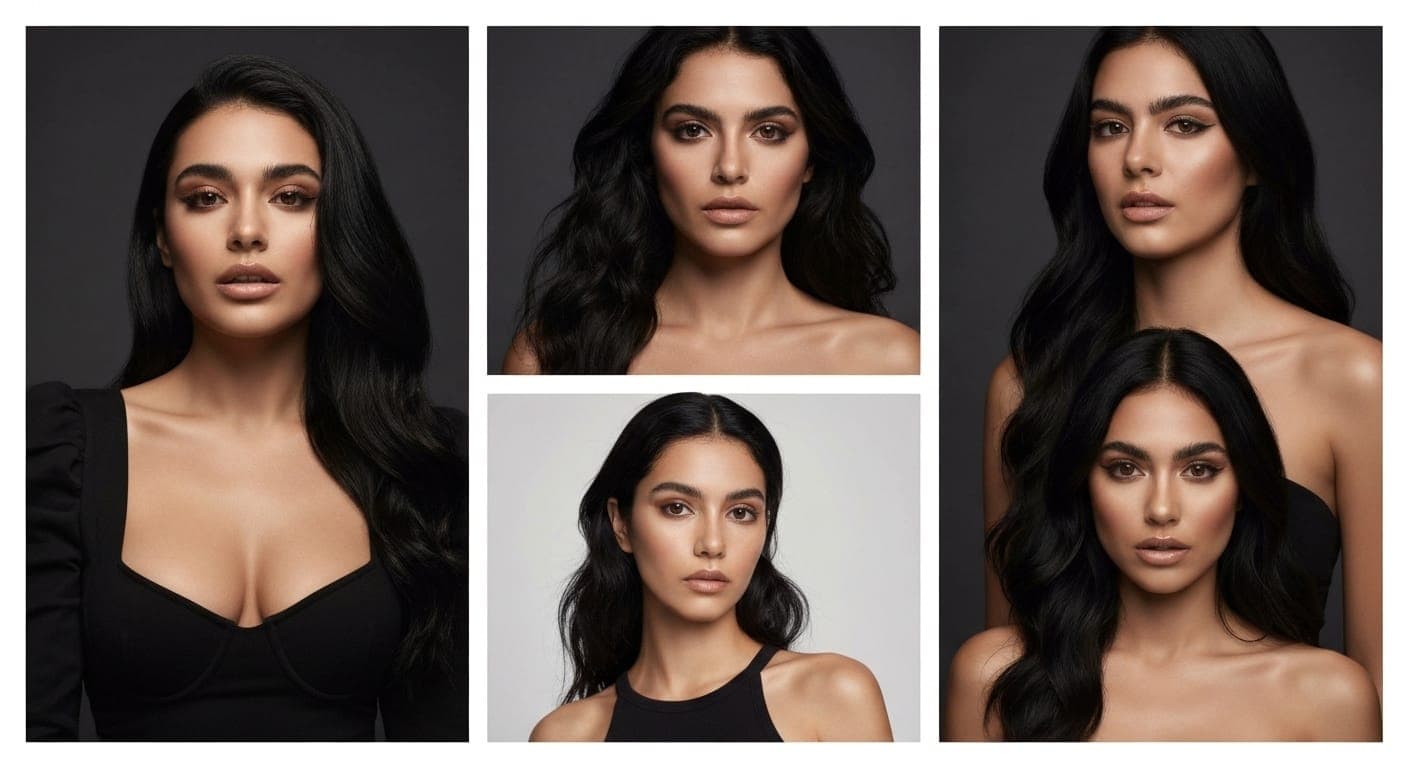 Hot Latin photoshoot showcasing vibrant colors and poses