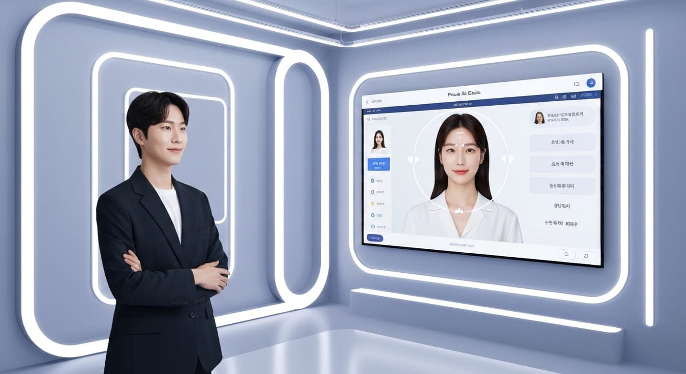 Korean profile photo showcasing natural beauty and cultural elements.