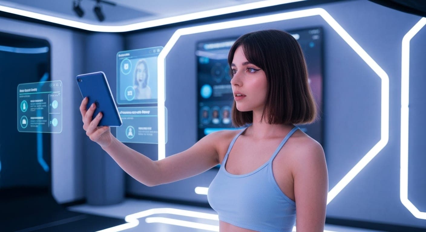 AI-generated selfie in front of the Eiffel Tower