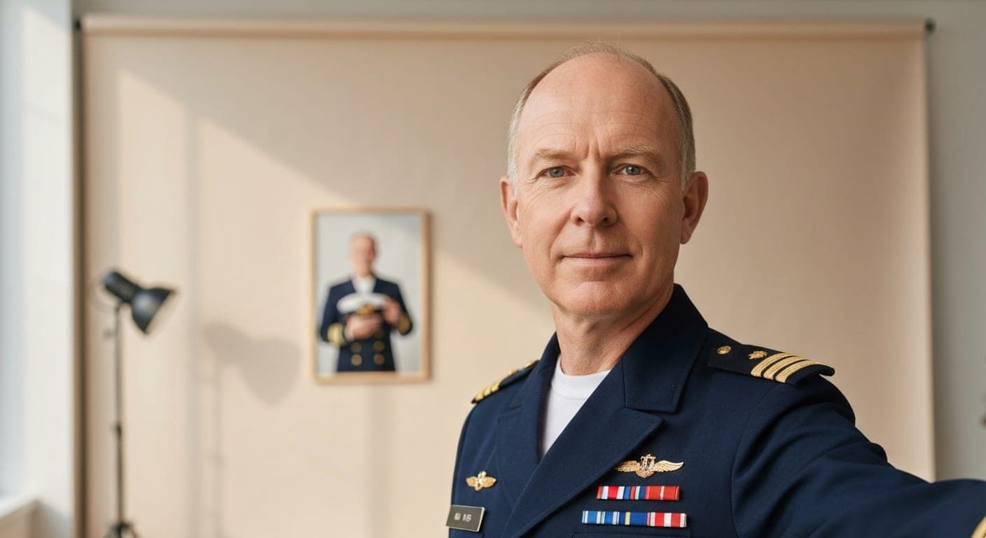 海军军官在海浪中的英姿，体现力量与尊严