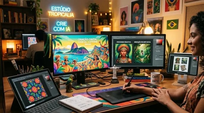 IA que Cria Imagens Grátis: Melhores Apps (2026)