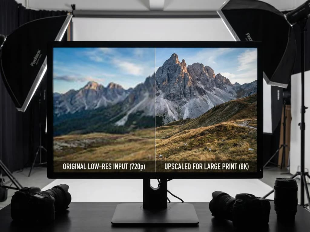 AI Image Upscale for Large Format Photography Prints