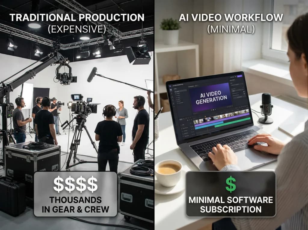 AI Video ROI: How Small Businesses Cut Production Costs by 80%