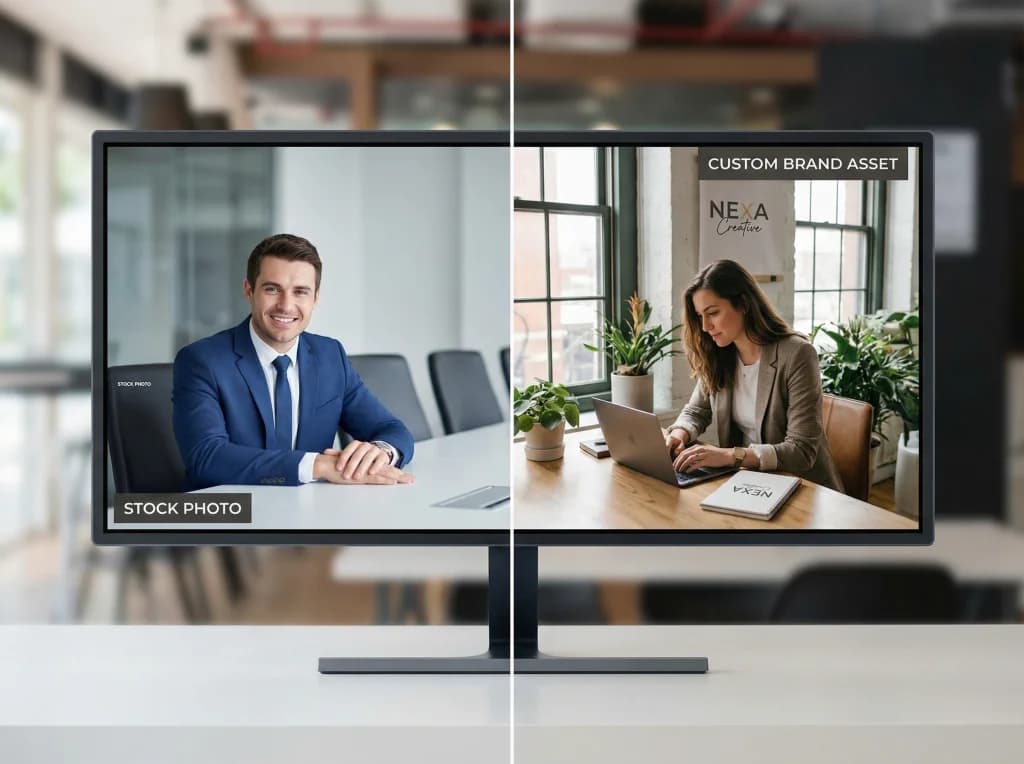 Generatore di Fotografia AI: Asset Personalizzati al Posto delle Foto Stock