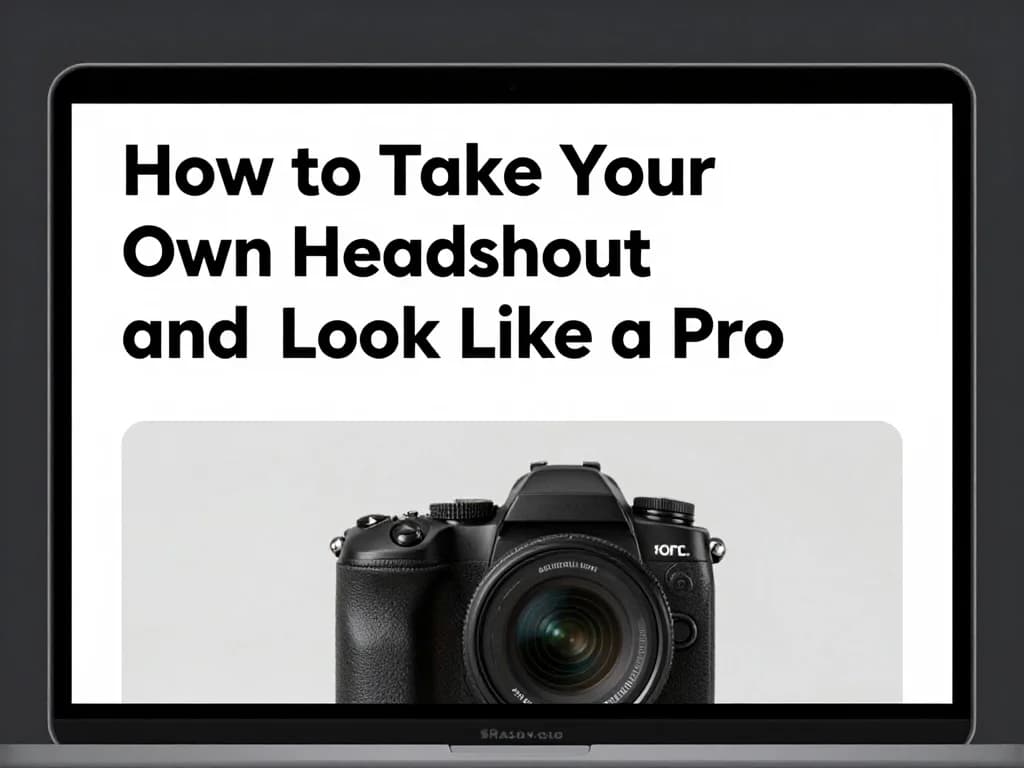 How to Take Your Own Headshot and Look Like a Pro