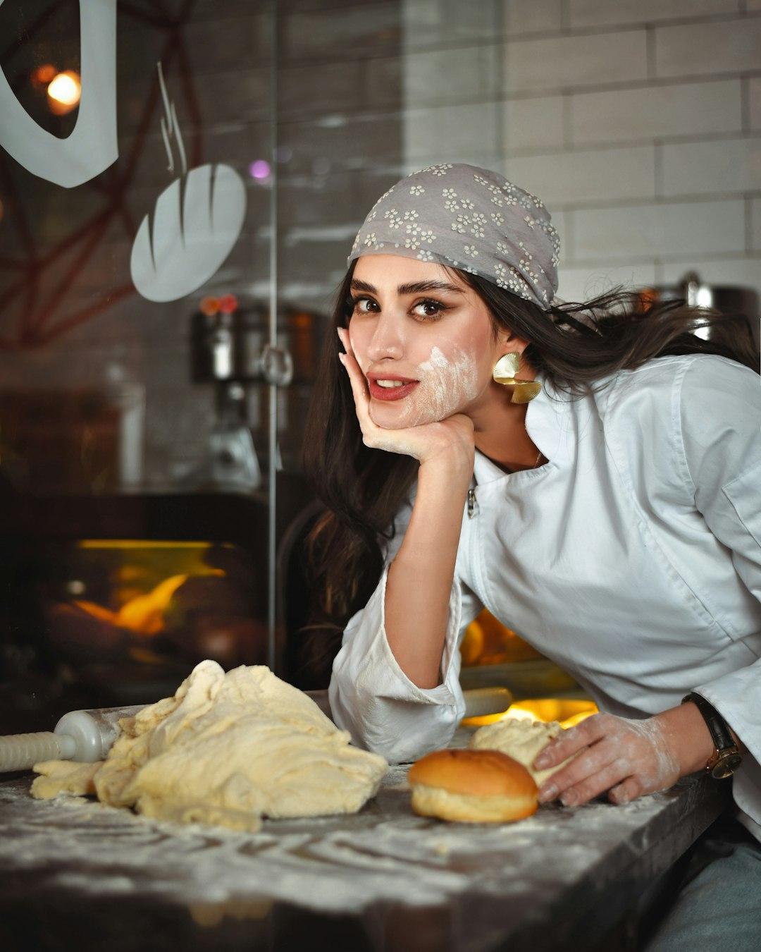 a Baker's girl in the bakery