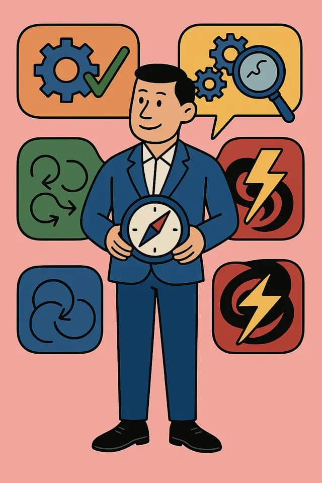 A man is holding a clock in his hands. The clock is positioned in the center of the image, and the man is standing in front of it. The clock is white and black in color.